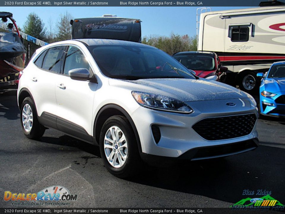2020 Ford Escape SE 4WD Ingot Silver Metallic / Sandstone Photo #7