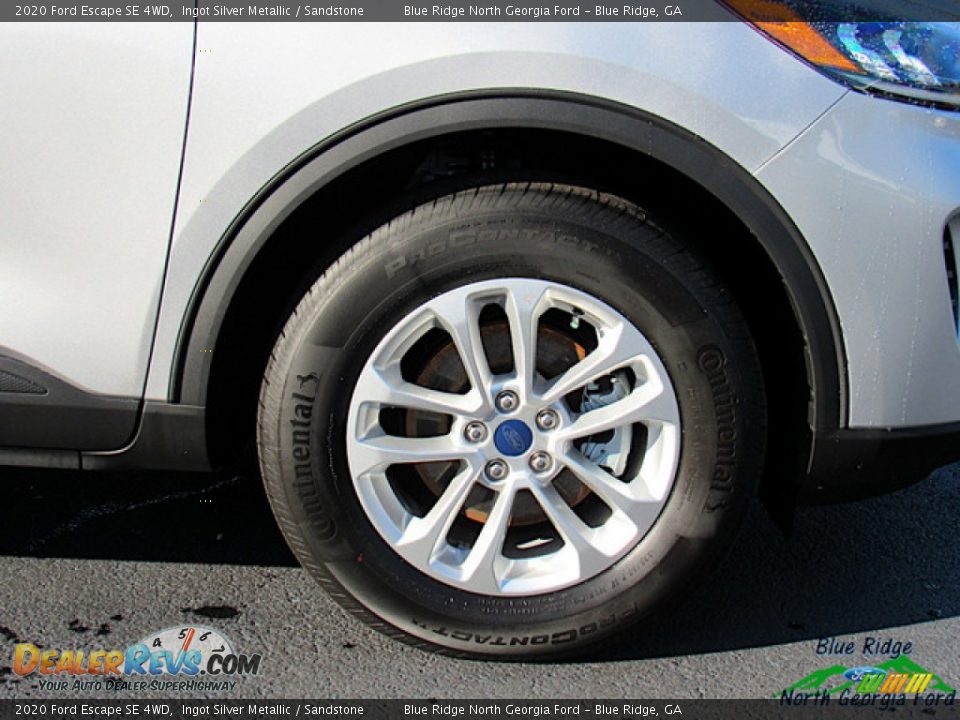 2020 Ford Escape SE 4WD Ingot Silver Metallic / Sandstone Photo #9