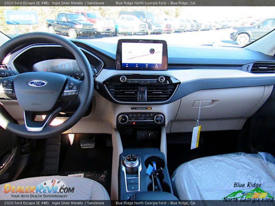 2020 Ford Escape SE 4WD Ingot Silver Metallic / Sandstone Photo #16