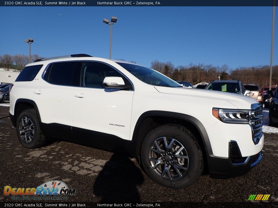 2020 GMC Acadia SLE Summit White / Jet Black Photo #3