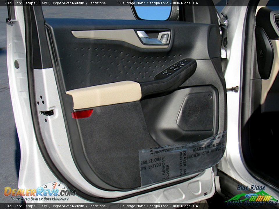 2020 Ford Escape SE 4WD Ingot Silver Metallic / Sandstone Photo #23