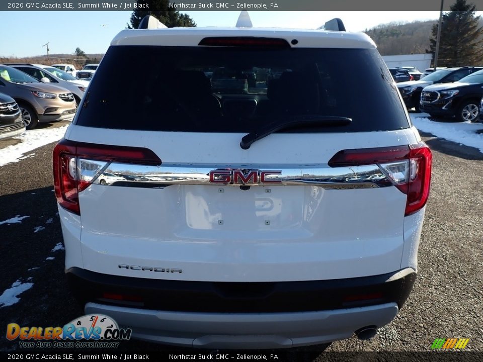 2020 GMC Acadia SLE Summit White / Jet Black Photo #6