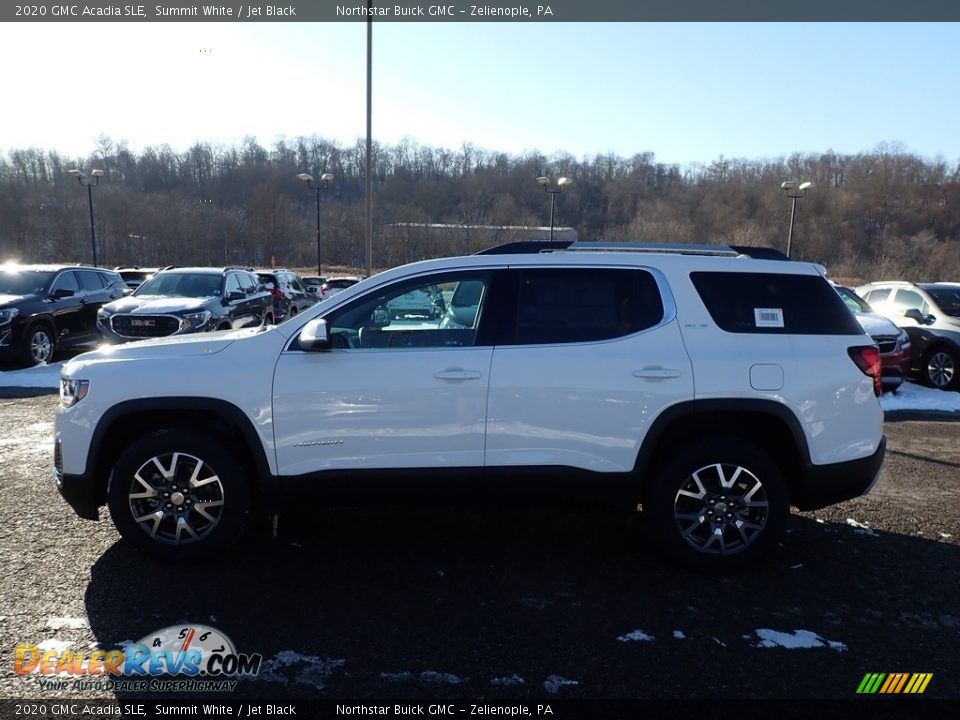2020 GMC Acadia SLE Summit White / Jet Black Photo #9