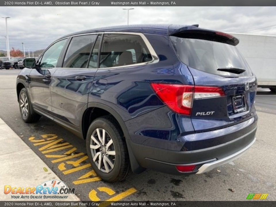 2020 Honda Pilot EX-L AWD Obsidian Blue Pearl / Gray Photo #5