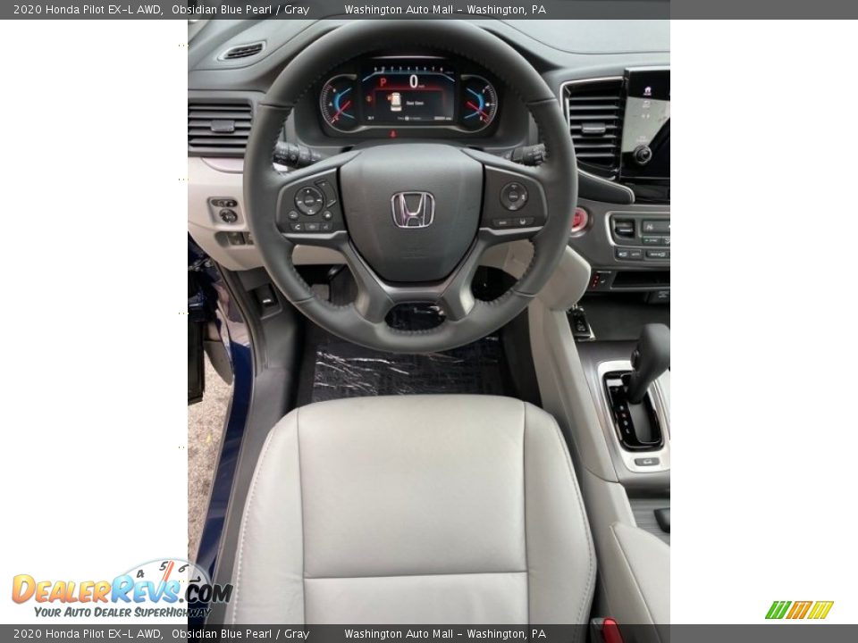 2020 Honda Pilot EX-L AWD Obsidian Blue Pearl / Gray Photo #13