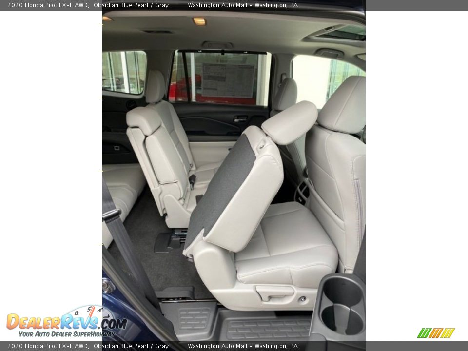 2020 Honda Pilot EX-L AWD Obsidian Blue Pearl / Gray Photo #28