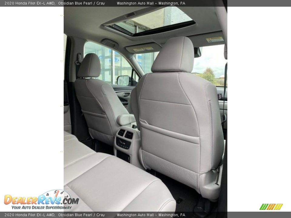 2020 Honda Pilot EX-L AWD Obsidian Blue Pearl / Gray Photo #30