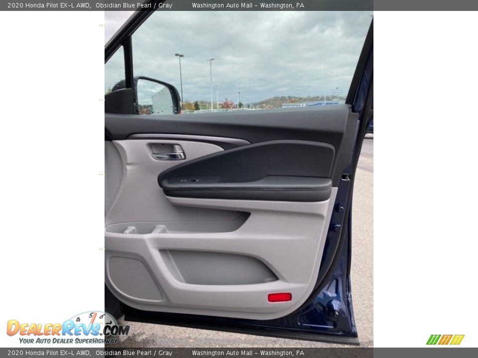 2020 Honda Pilot EX-L AWD Obsidian Blue Pearl / Gray Photo #32