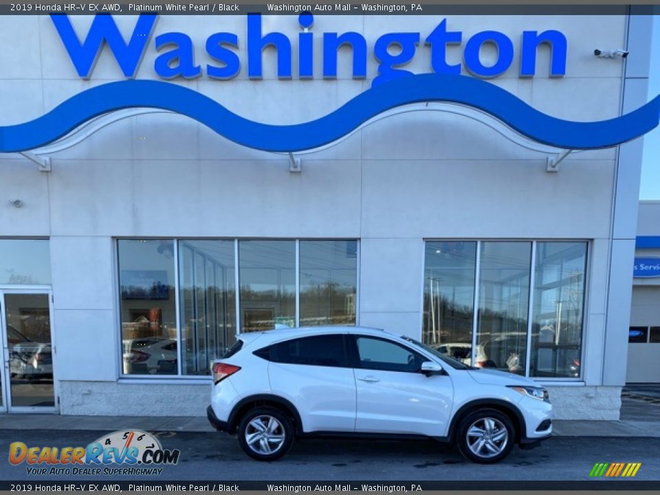 2019 Honda HR-V EX AWD Platinum White Pearl / Black Photo #1