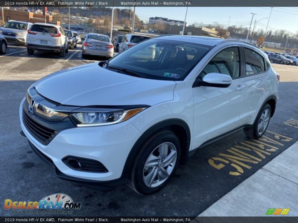 2019 Honda HR-V EX AWD Platinum White Pearl / Black Photo #4