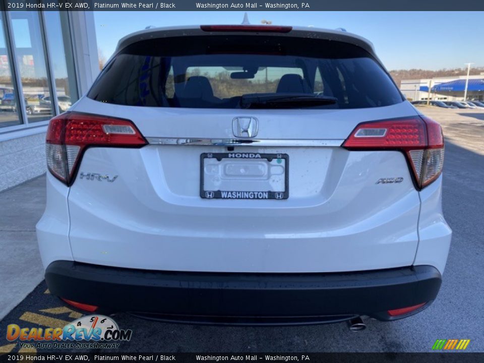 2019 Honda HR-V EX AWD Platinum White Pearl / Black Photo #6