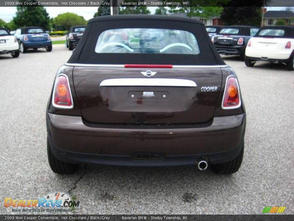 2009 Mini Cooper Convertible Hot Chocolate / Black/Grey Photo #4
