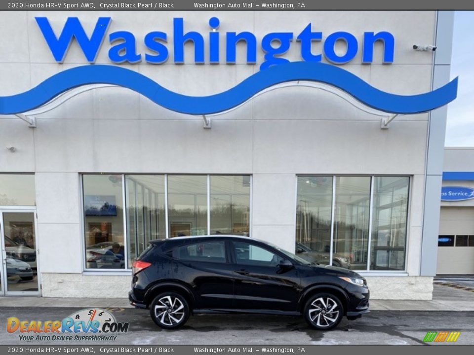 2020 Honda HR-V Sport AWD Crystal Black Pearl / Black Photo #1