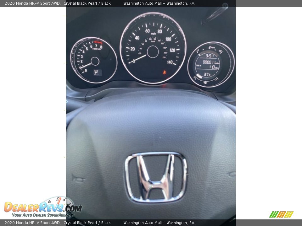 2020 Honda HR-V Sport AWD Crystal Black Pearl / Black Photo #25