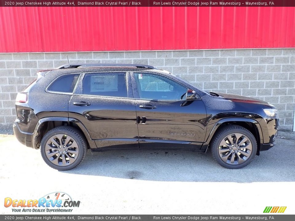 2020 Jeep Cherokee High Altitude 4x4 Diamond Black Crystal Pearl / Black Photo #2