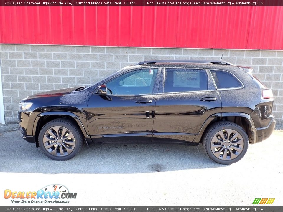 2020 Jeep Cherokee High Altitude 4x4 Diamond Black Crystal Pearl / Black Photo #3