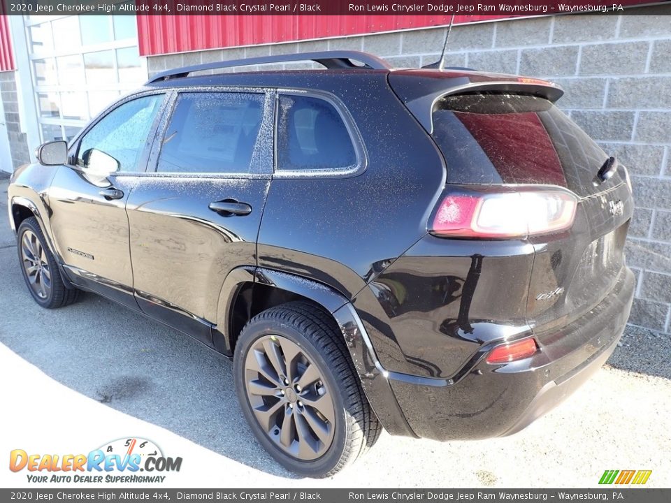 2020 Jeep Cherokee High Altitude 4x4 Diamond Black Crystal Pearl / Black Photo #5