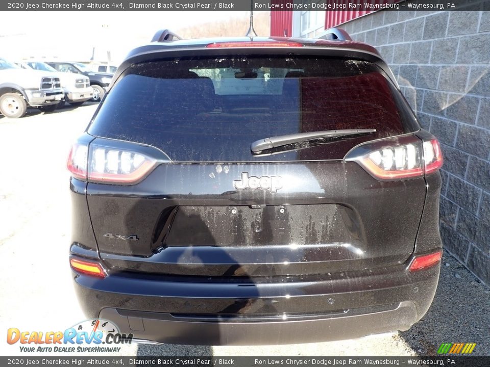 2020 Jeep Cherokee High Altitude 4x4 Diamond Black Crystal Pearl / Black Photo #6