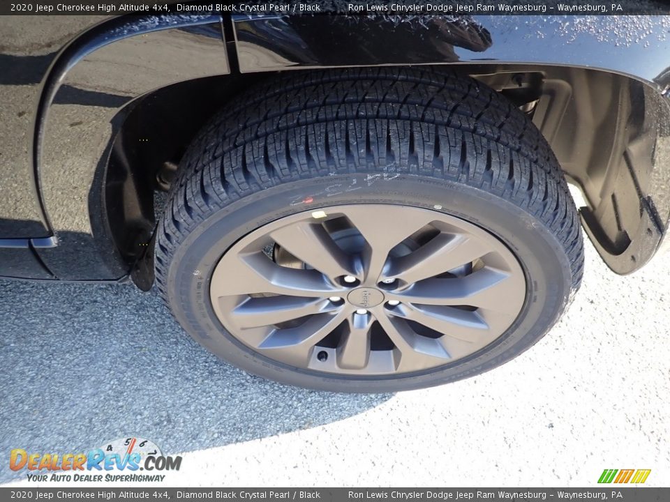 2020 Jeep Cherokee High Altitude 4x4 Diamond Black Crystal Pearl / Black Photo #7