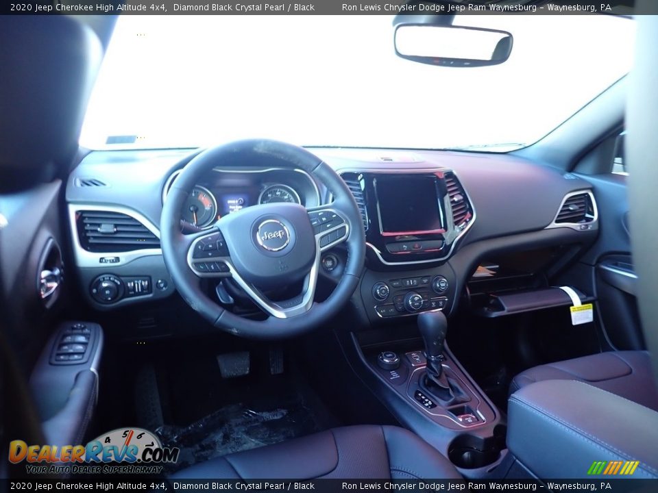 2020 Jeep Cherokee High Altitude 4x4 Diamond Black Crystal Pearl / Black Photo #9