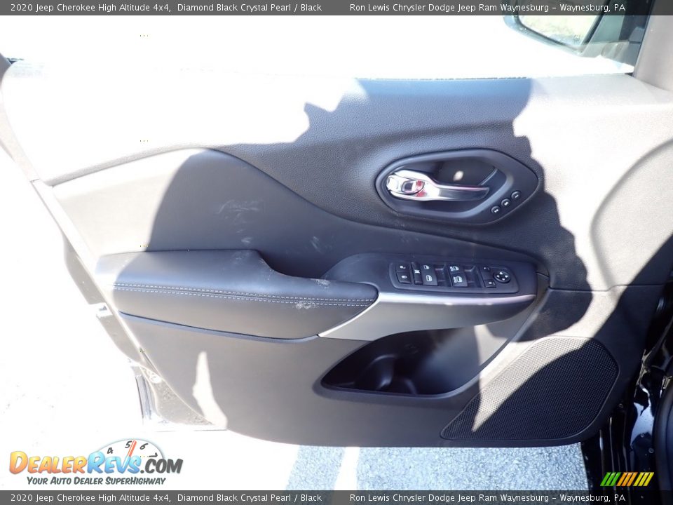 2020 Jeep Cherokee High Altitude 4x4 Diamond Black Crystal Pearl / Black Photo #10