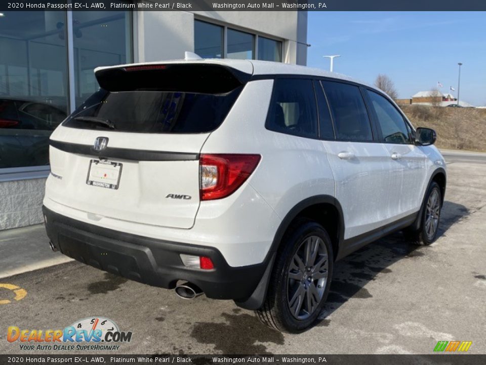 2020 Honda Passport EX-L AWD Platinum White Pearl / Black Photo #7