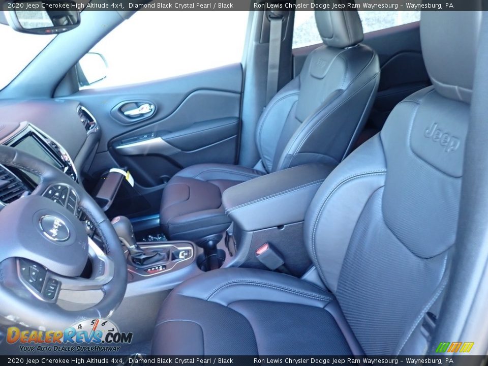 2020 Jeep Cherokee High Altitude 4x4 Diamond Black Crystal Pearl / Black Photo #11