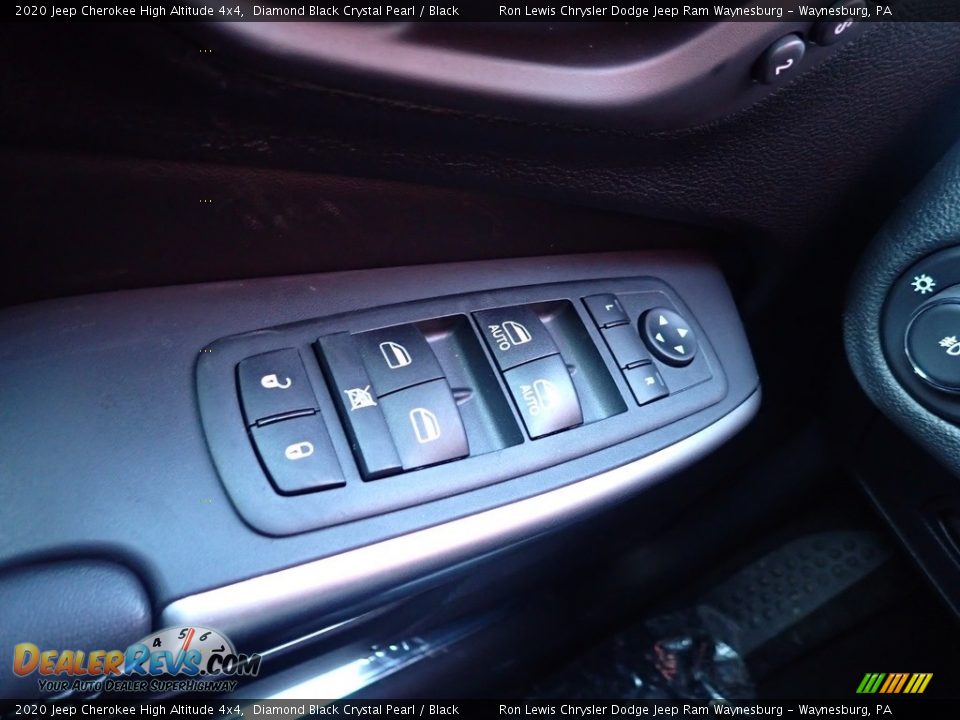 2020 Jeep Cherokee High Altitude 4x4 Diamond Black Crystal Pearl / Black Photo #19