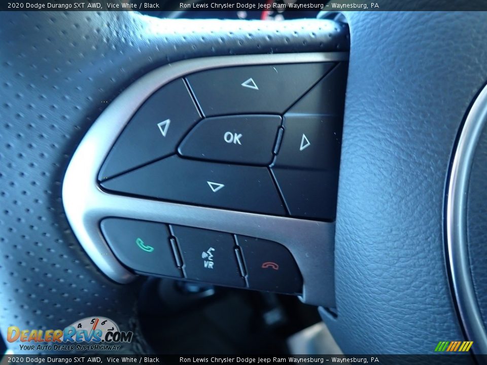 2020 Dodge Durango SXT AWD Vice White / Black Photo #20