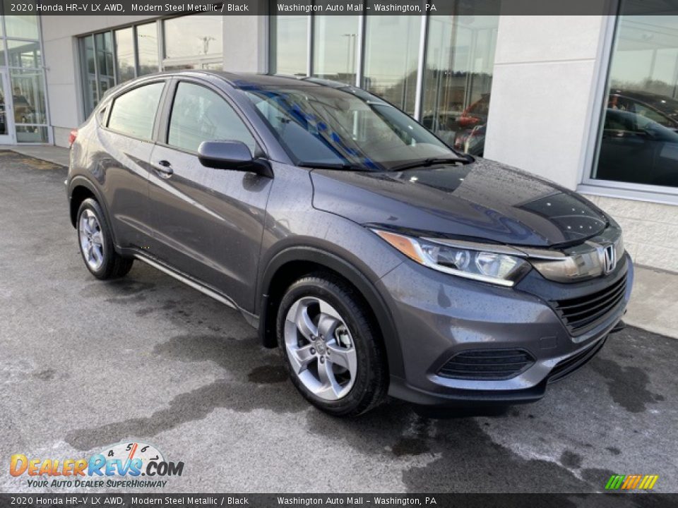 2020 Honda HR-V LX AWD Modern Steel Metallic / Black Photo #2