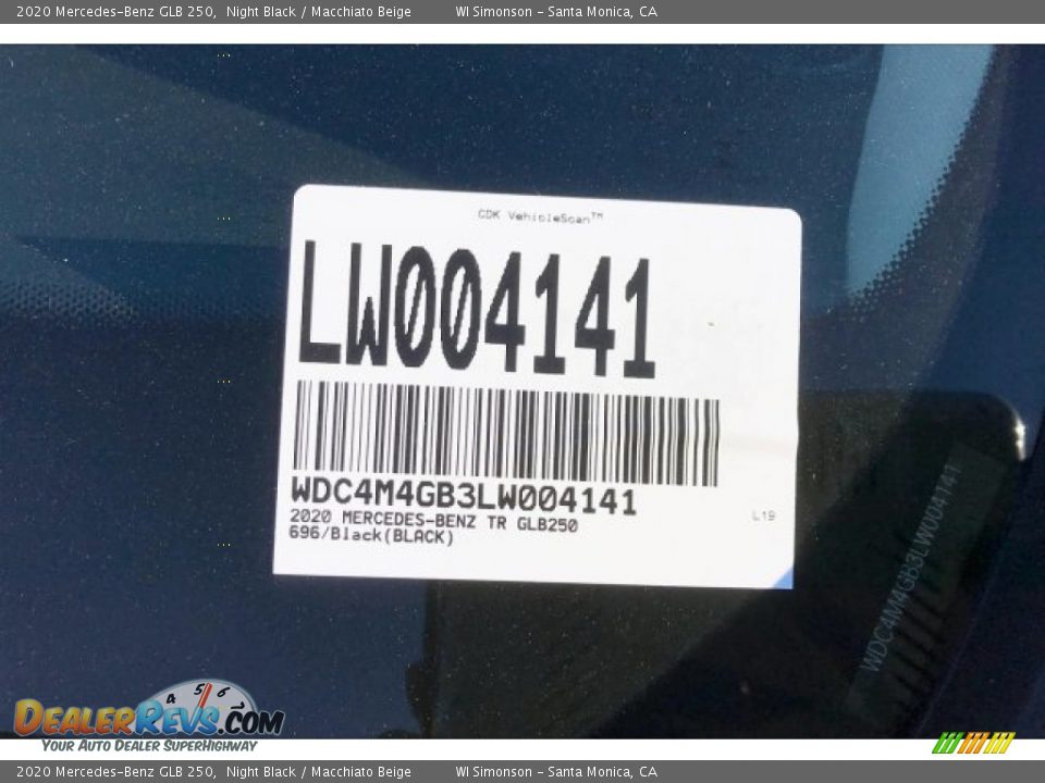 2020 Mercedes-Benz GLB 250 Night Black / Macchiato Beige Photo #11