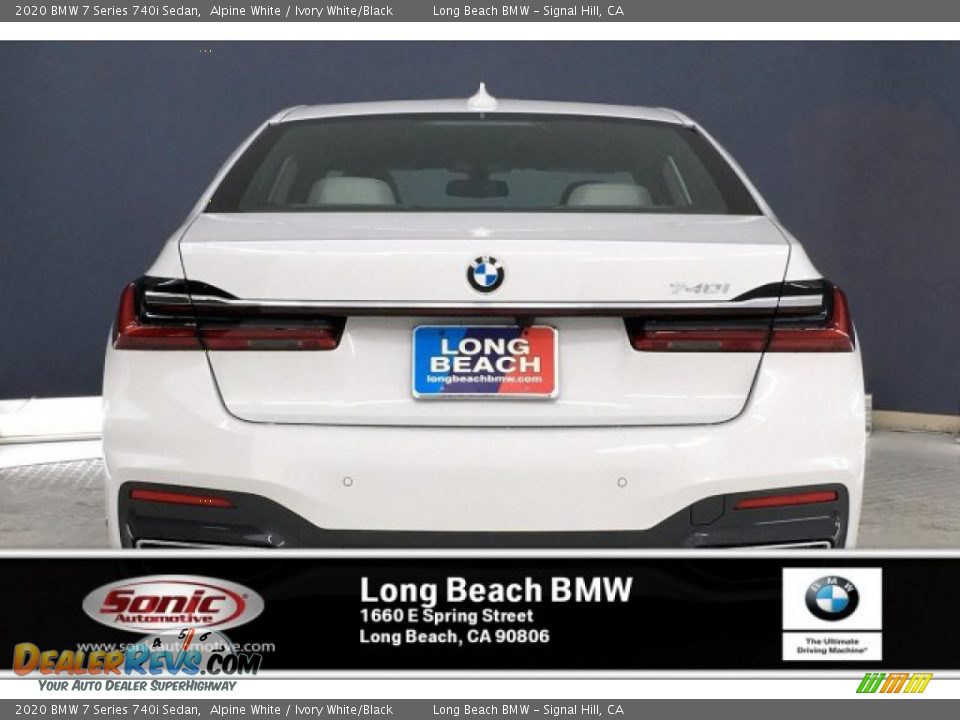 2020 BMW 7 Series 740i Sedan Alpine White / Ivory White/Black Photo #3