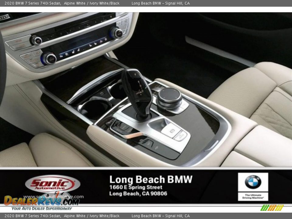 2020 BMW 7 Series 740i Sedan Alpine White / Ivory White/Black Photo #6