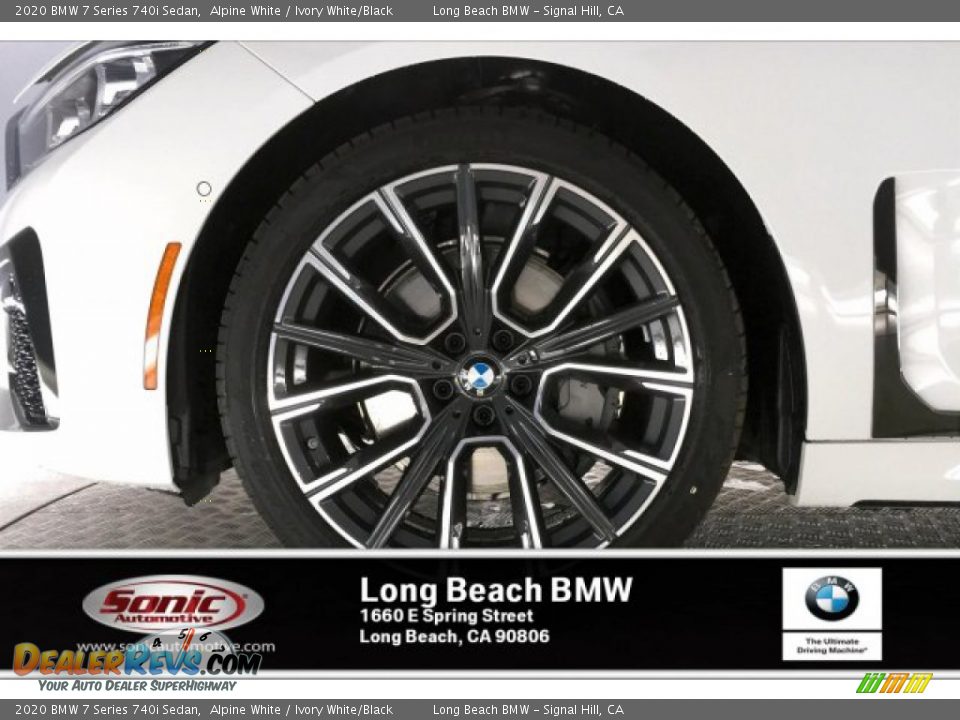 2020 BMW 7 Series 740i Sedan Alpine White / Ivory White/Black Photo #9