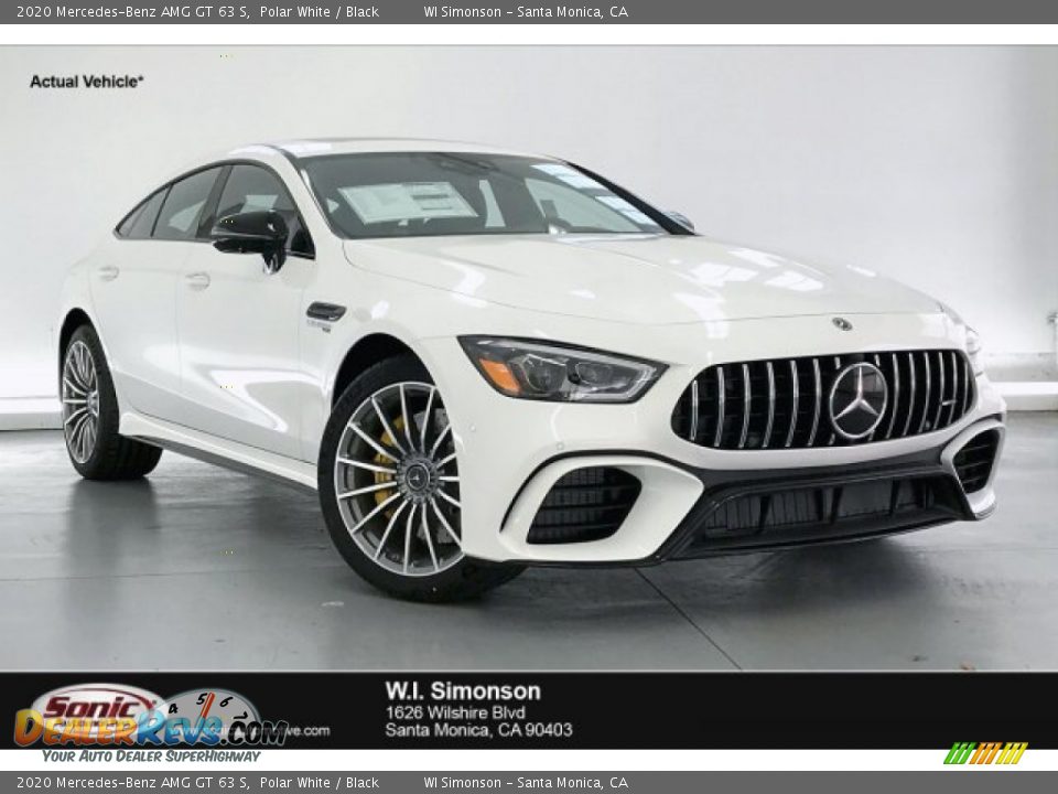 2020 Mercedes-Benz AMG GT 63 S Polar White / Black Photo #1