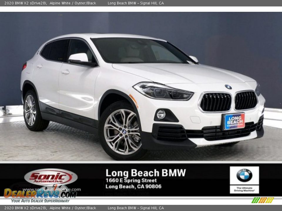 2020 BMW X2 sDrive28i Alpine White / Oyster/Black Photo #1