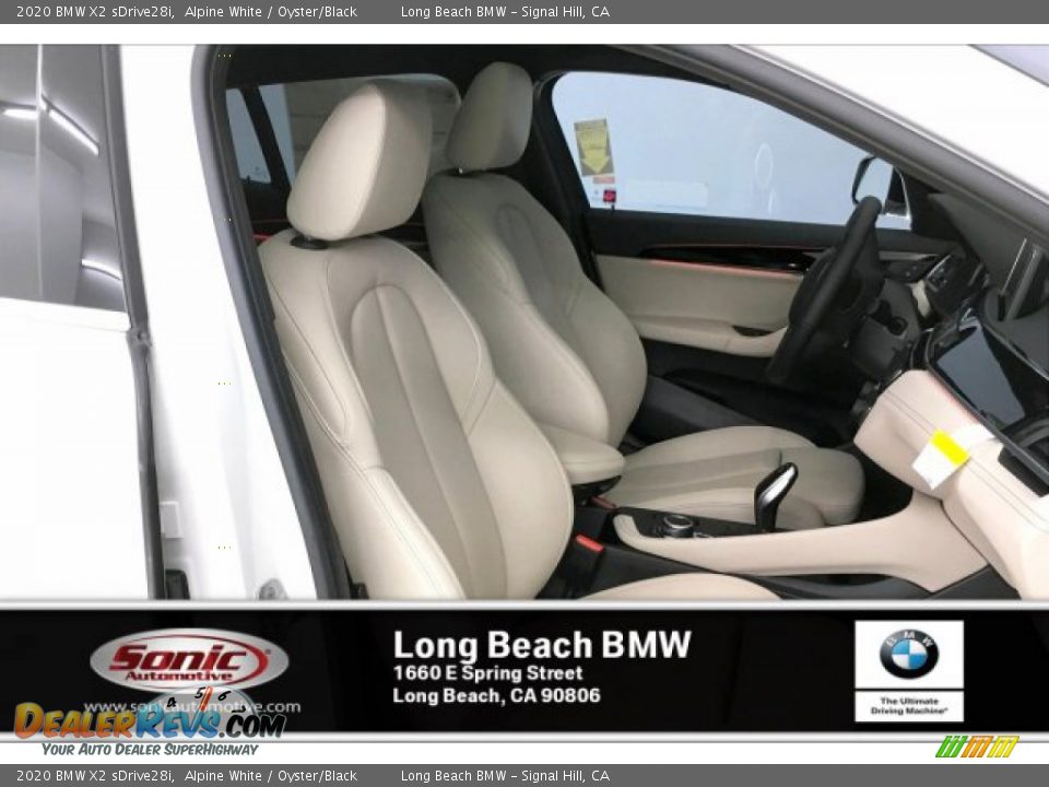 2020 BMW X2 sDrive28i Alpine White / Oyster/Black Photo #7