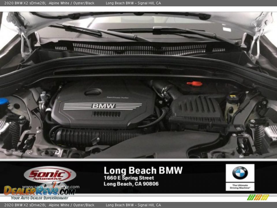 2020 BMW X2 sDrive28i Alpine White / Oyster/Black Photo #8