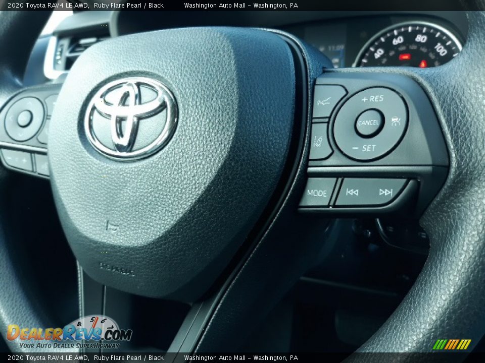 2020 Toyota RAV4 LE AWD Ruby Flare Pearl / Black Photo #11