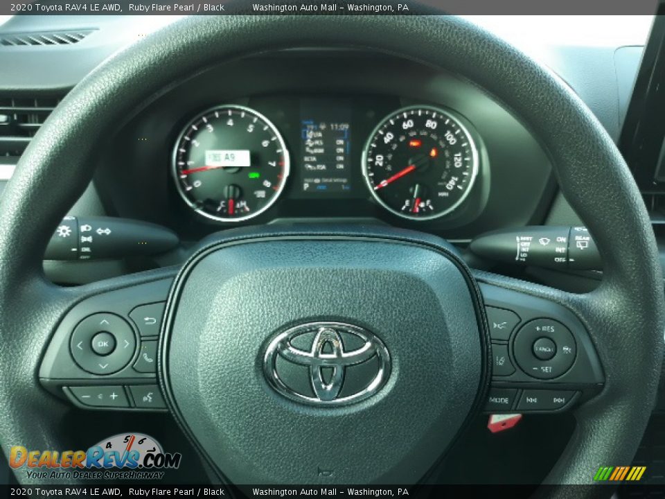 2020 Toyota RAV4 LE AWD Ruby Flare Pearl / Black Photo #20
