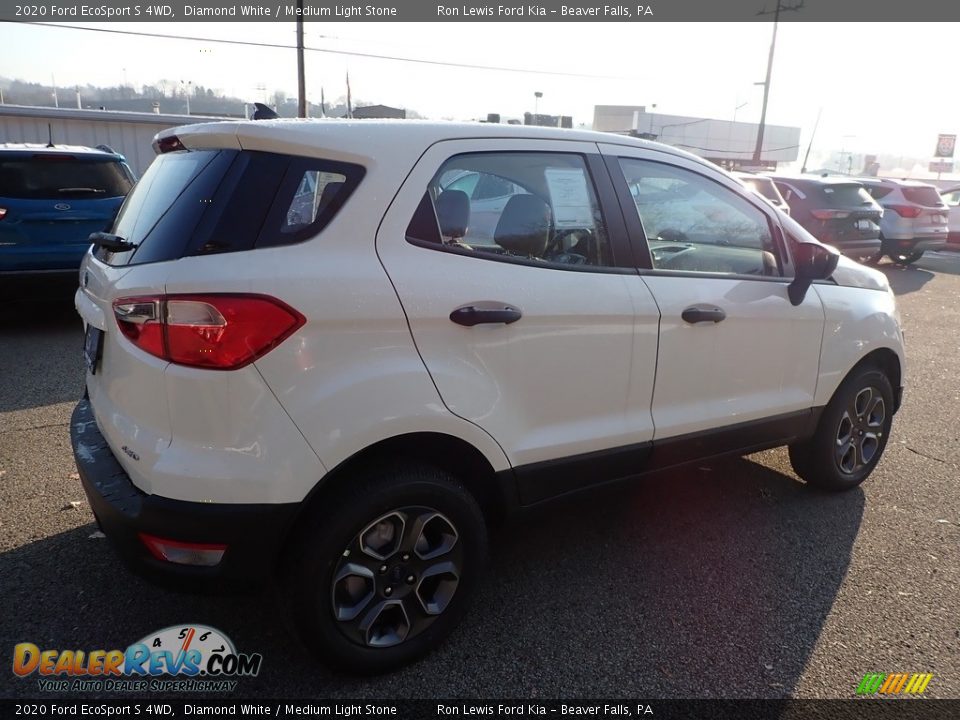 2020 Ford EcoSport S 4WD Diamond White / Medium Light Stone Photo #2