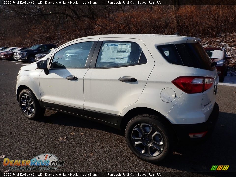 2020 Ford EcoSport S 4WD Diamond White / Medium Light Stone Photo #5