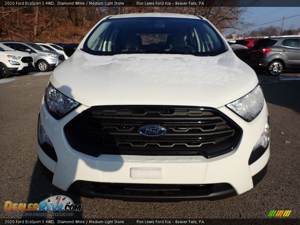 2020 Ford EcoSport S 4WD Diamond White / Medium Light Stone Photo #8