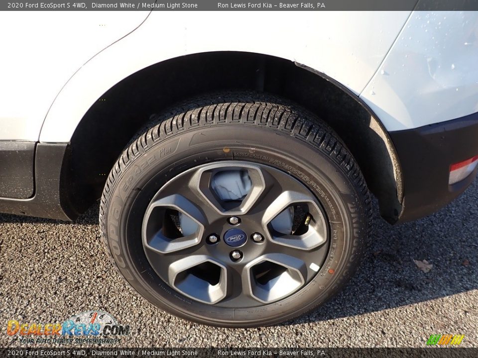 2020 Ford EcoSport S 4WD Diamond White / Medium Light Stone Photo #10