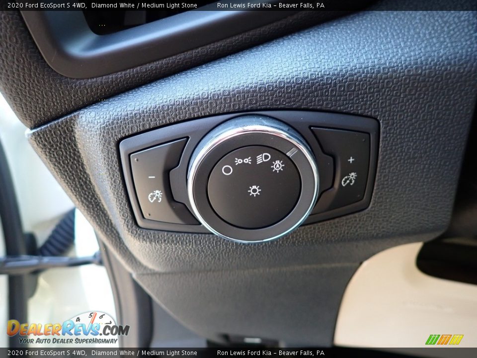 2020 Ford EcoSport S 4WD Diamond White / Medium Light Stone Photo #13