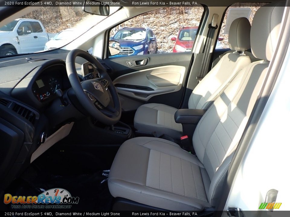 2020 Ford EcoSport S 4WD Diamond White / Medium Light Stone Photo #14
