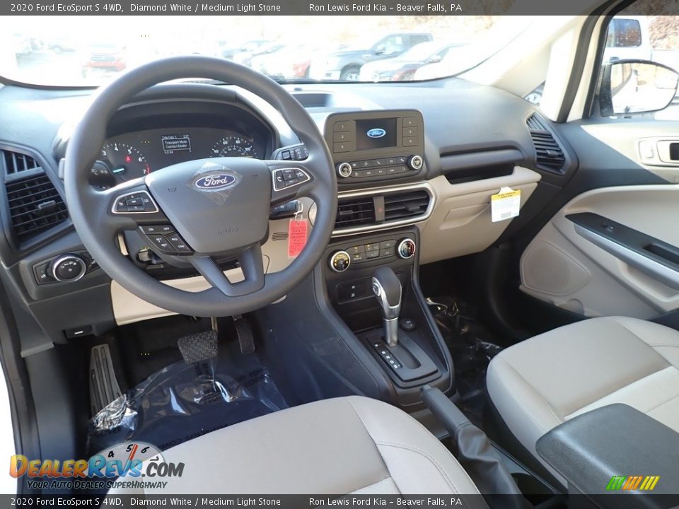 2020 Ford EcoSport S 4WD Diamond White / Medium Light Stone Photo #16