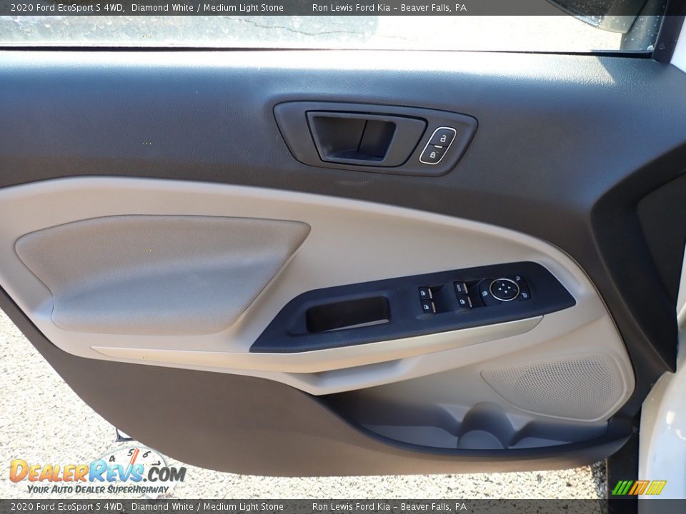 2020 Ford EcoSport S 4WD Diamond White / Medium Light Stone Photo #17