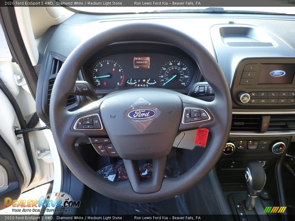 2020 Ford EcoSport S 4WD Diamond White / Medium Light Stone Photo #18