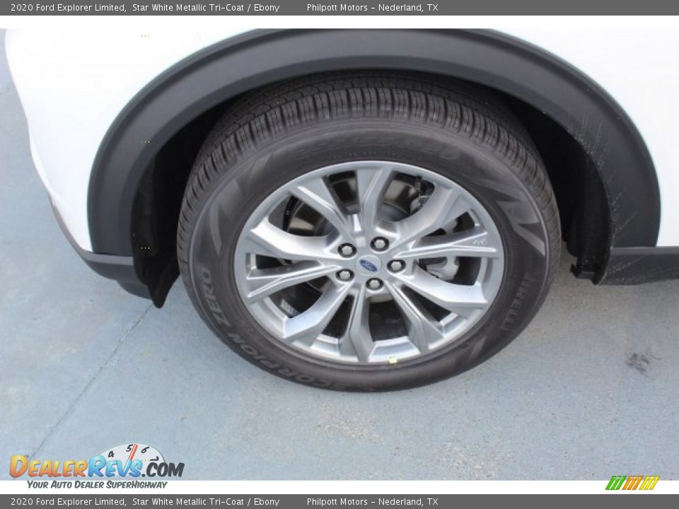 2020 Ford Explorer Limited Star White Metallic Tri-Coat / Ebony Photo #5